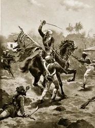 Lt Roberts winning his V.C.